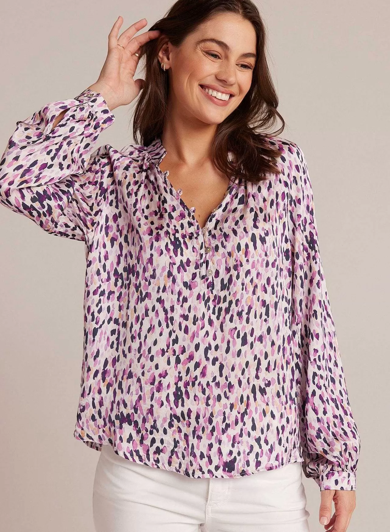Trui Met Raglanmouwen - Confettiprint>Bella Dahl Hot