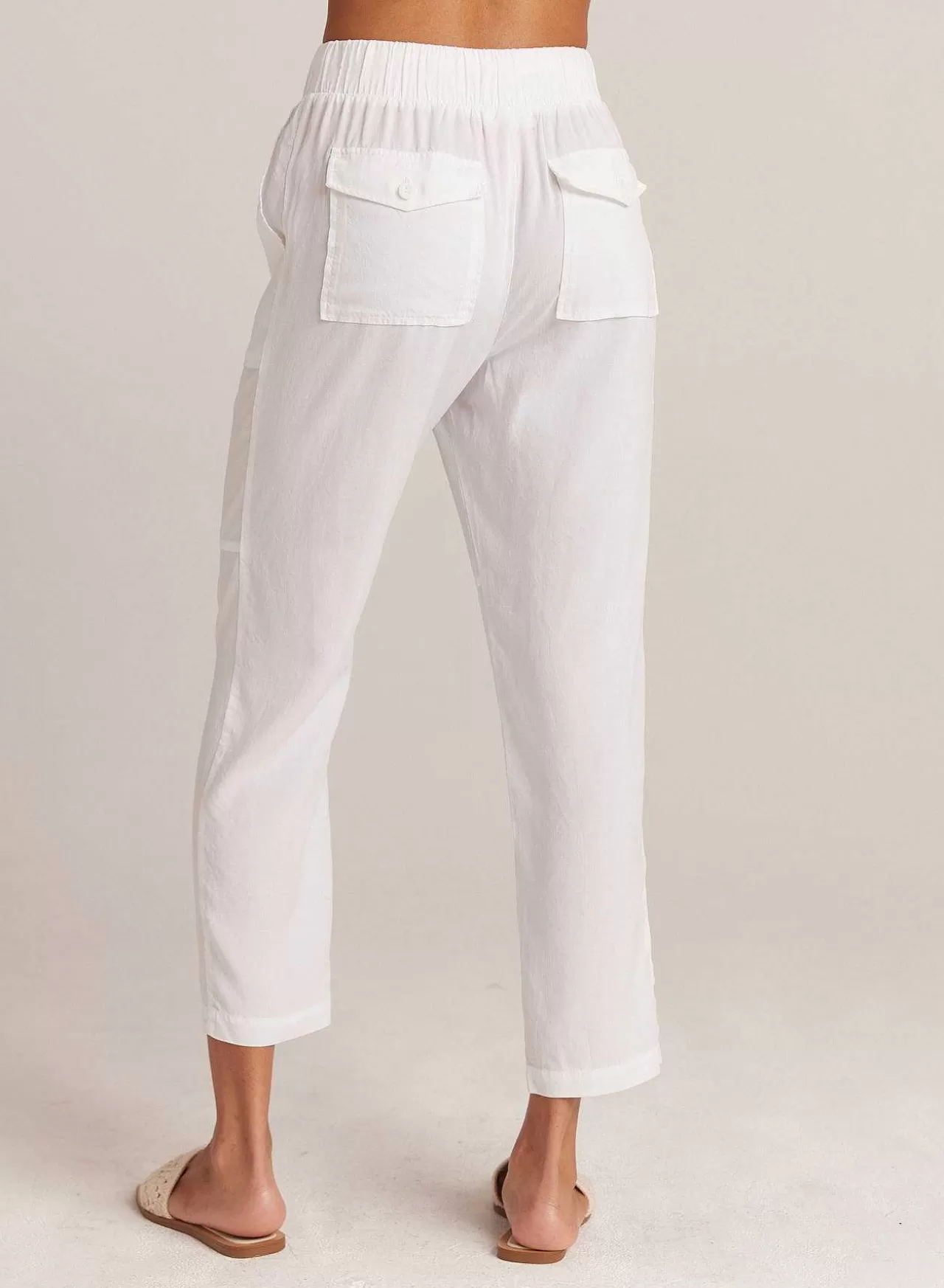 Utility Broek Met Strikceintuur - Wit>Bella Dahl Sale