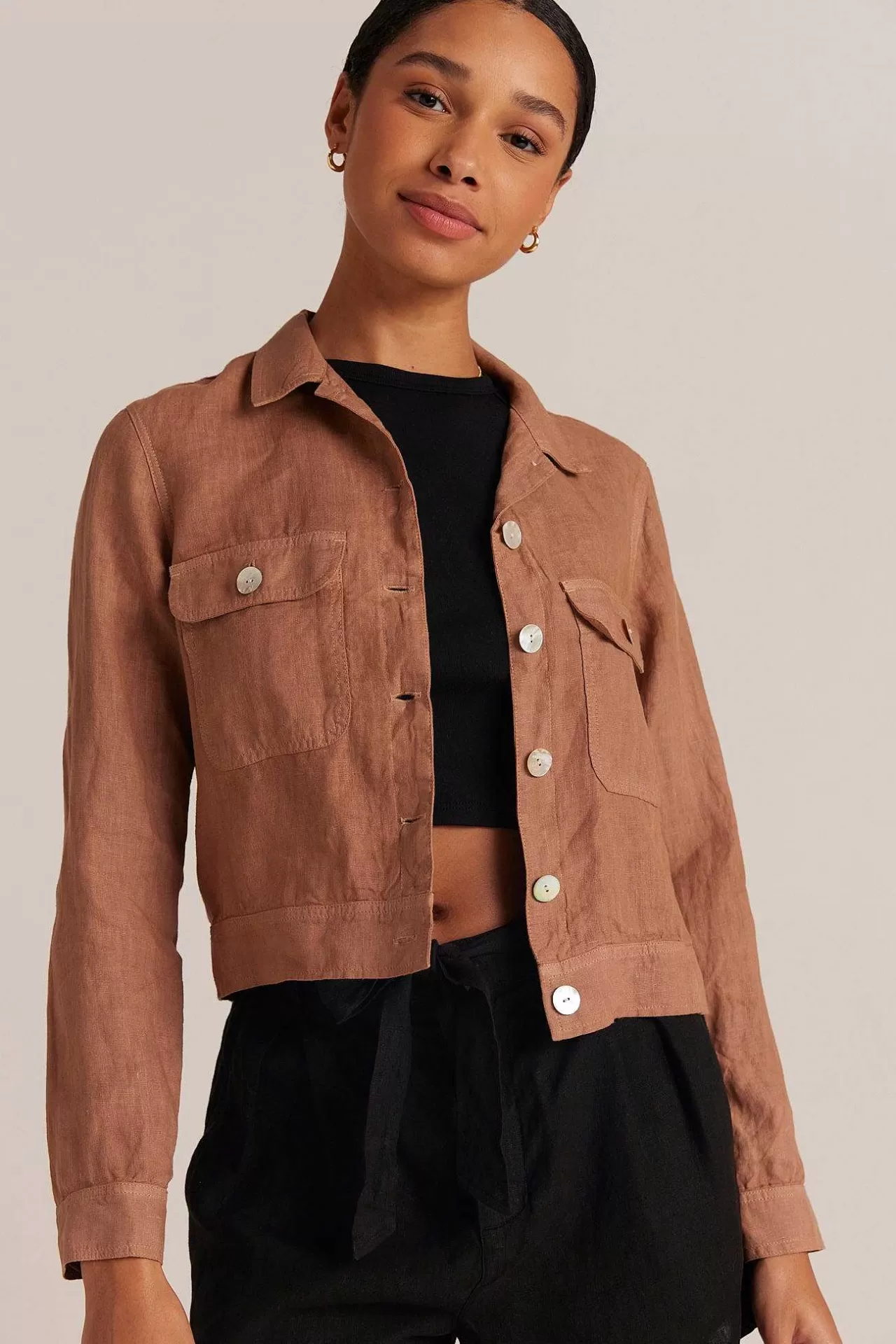 Utility Cropped Jack - Woestijnbruin>Bella Dahl Hot