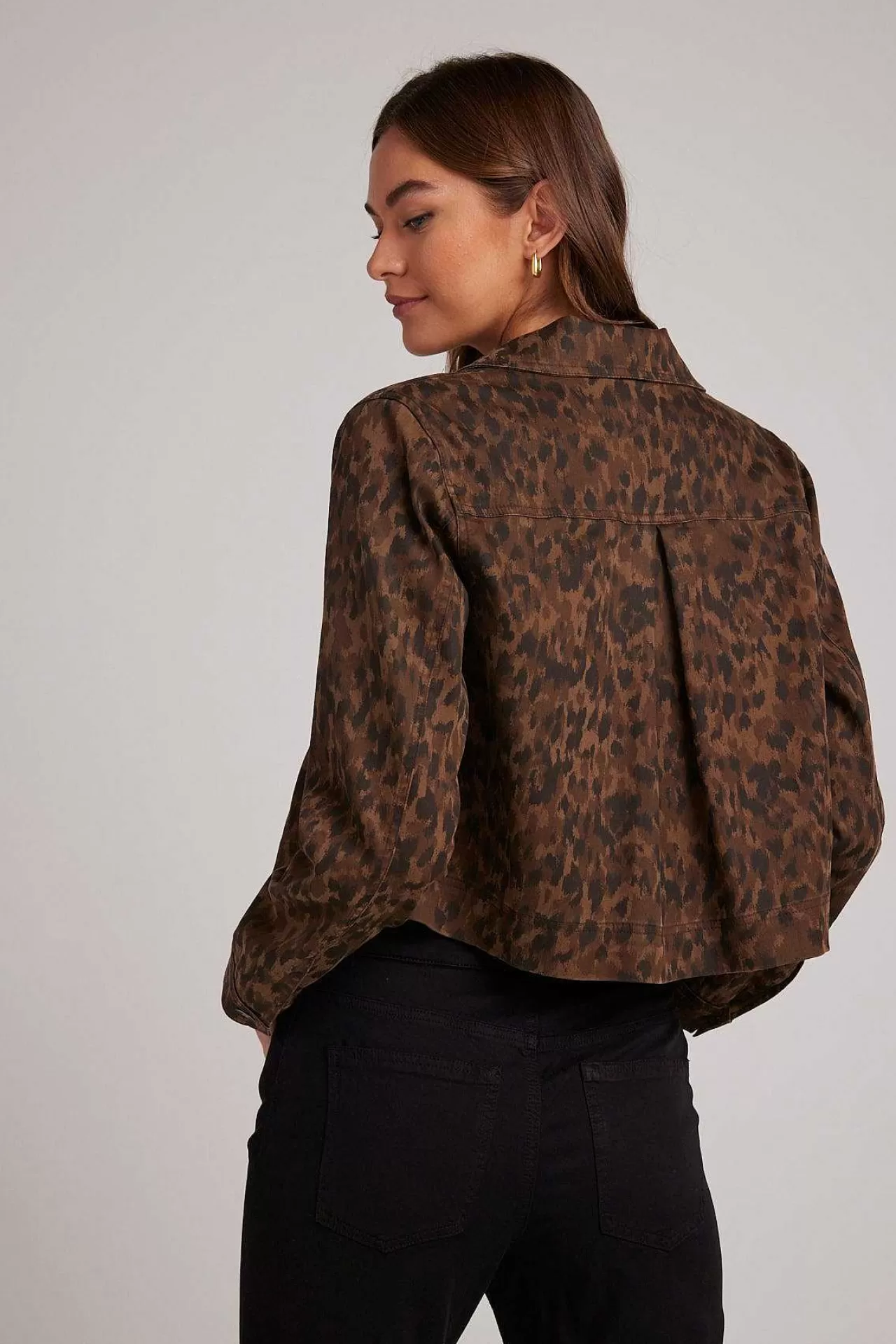 Utility-Jack Met Klepzak - Dierencamouflageprint>Bella Dahl Clearance