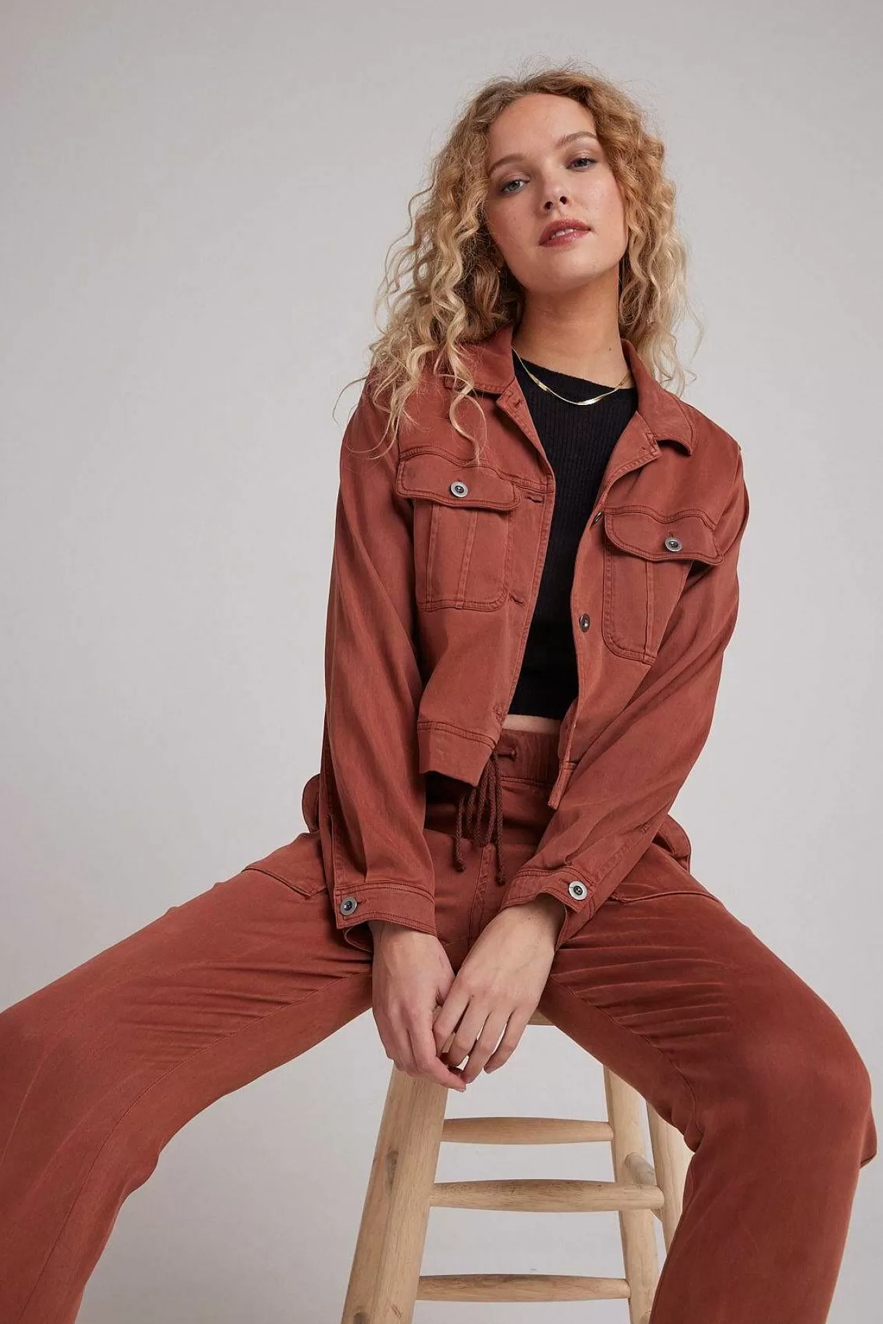 Utility-Jack Met Klepzak - Herfst Amber>Bella Dahl Online