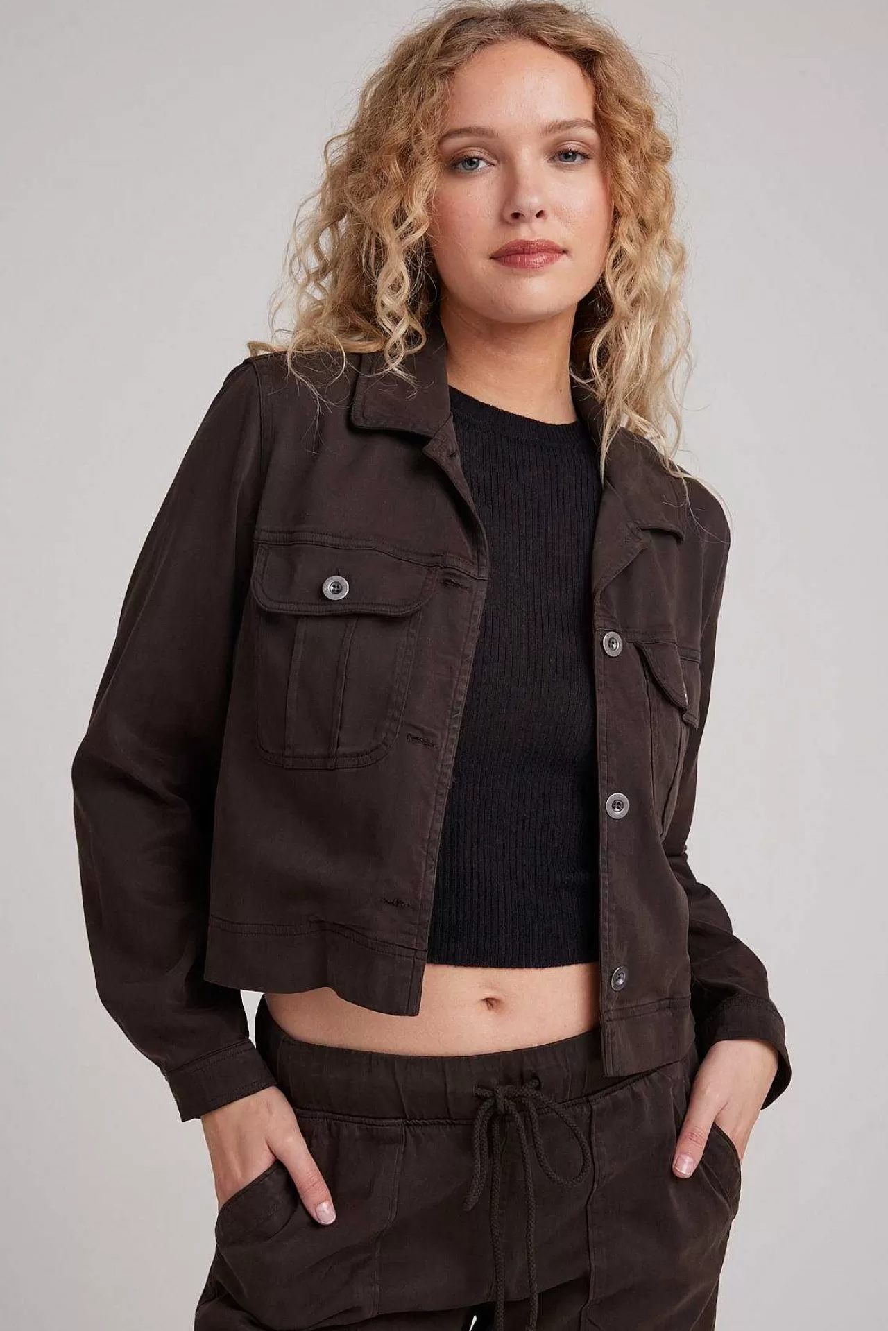 Utility-Jack Met Klepzak - Kwartsbruin>Bella Dahl Hot