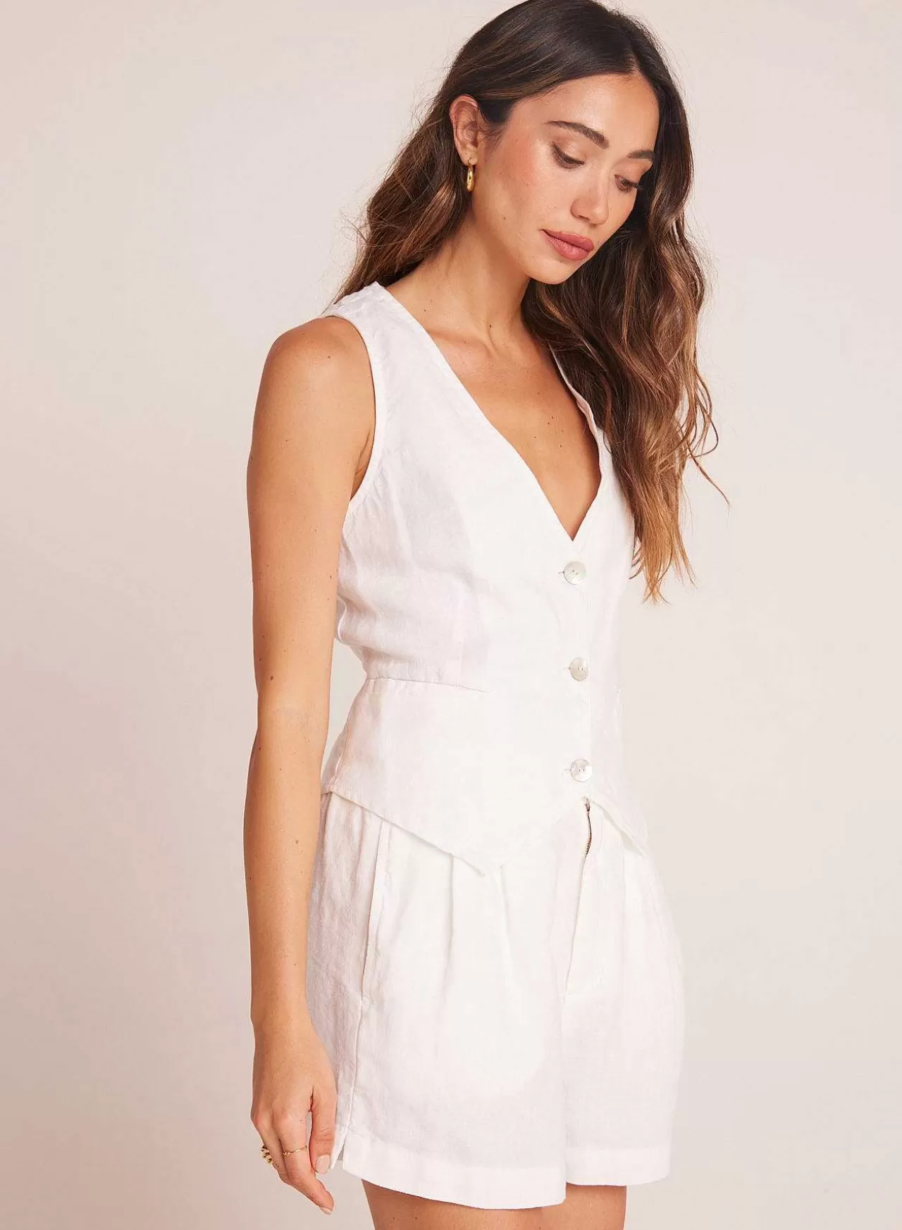 Vest Met Trekkoord Aan De Achterkant - Wit>Bella Dahl Clearance