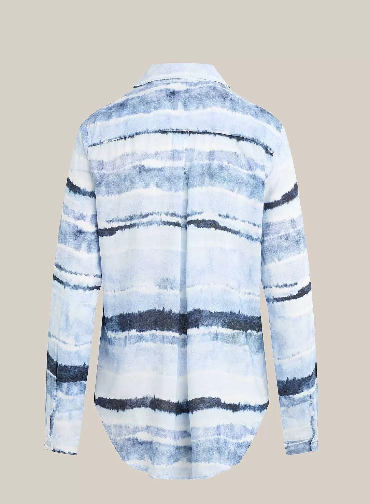 Zak Met Knoopsluiting - Indigo Strepenprint>Bella Dahl New
