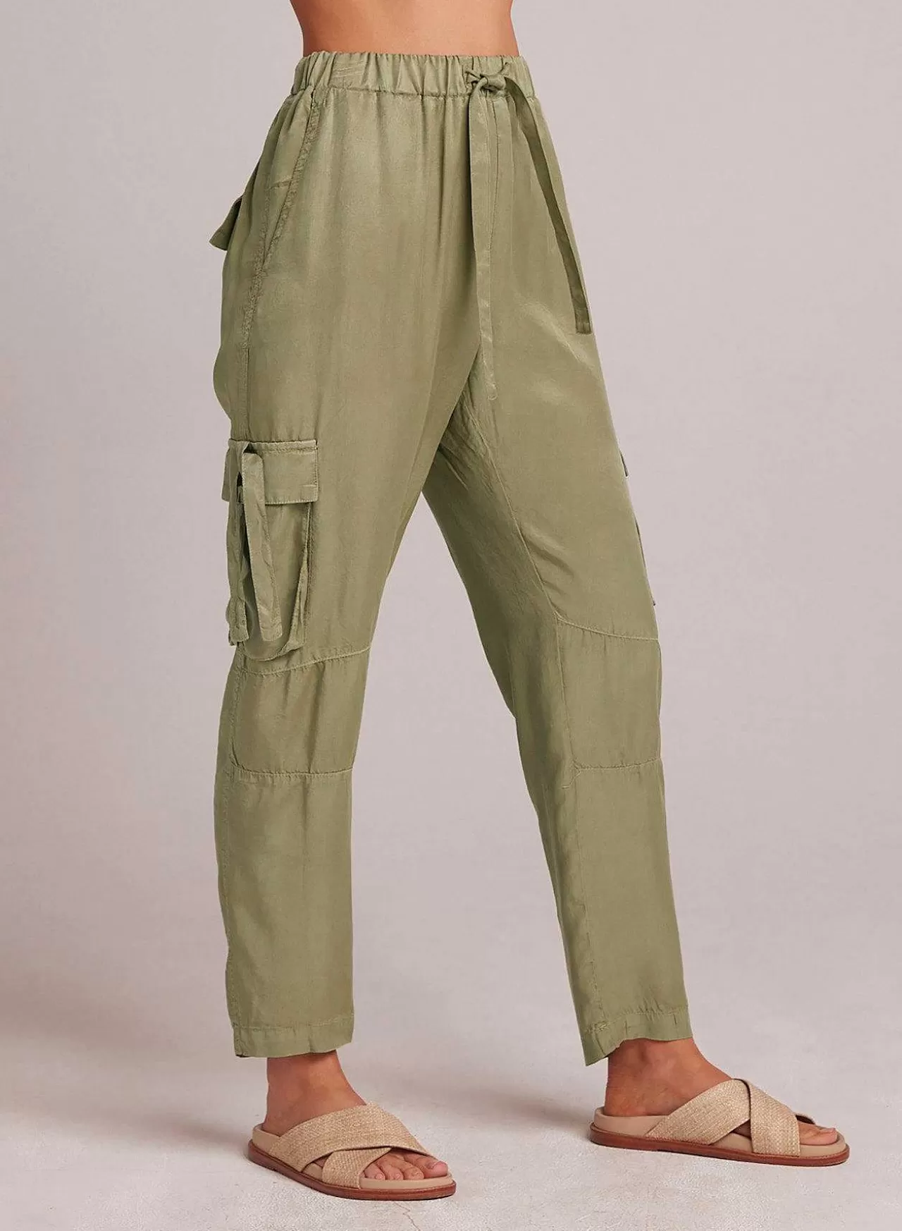 Zephyr Utility-Broek Met Stropdaszak - Kaki Leger>Bella Dahl Best